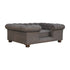 Battleship Tweed Deep Button Pet Sofa Bed